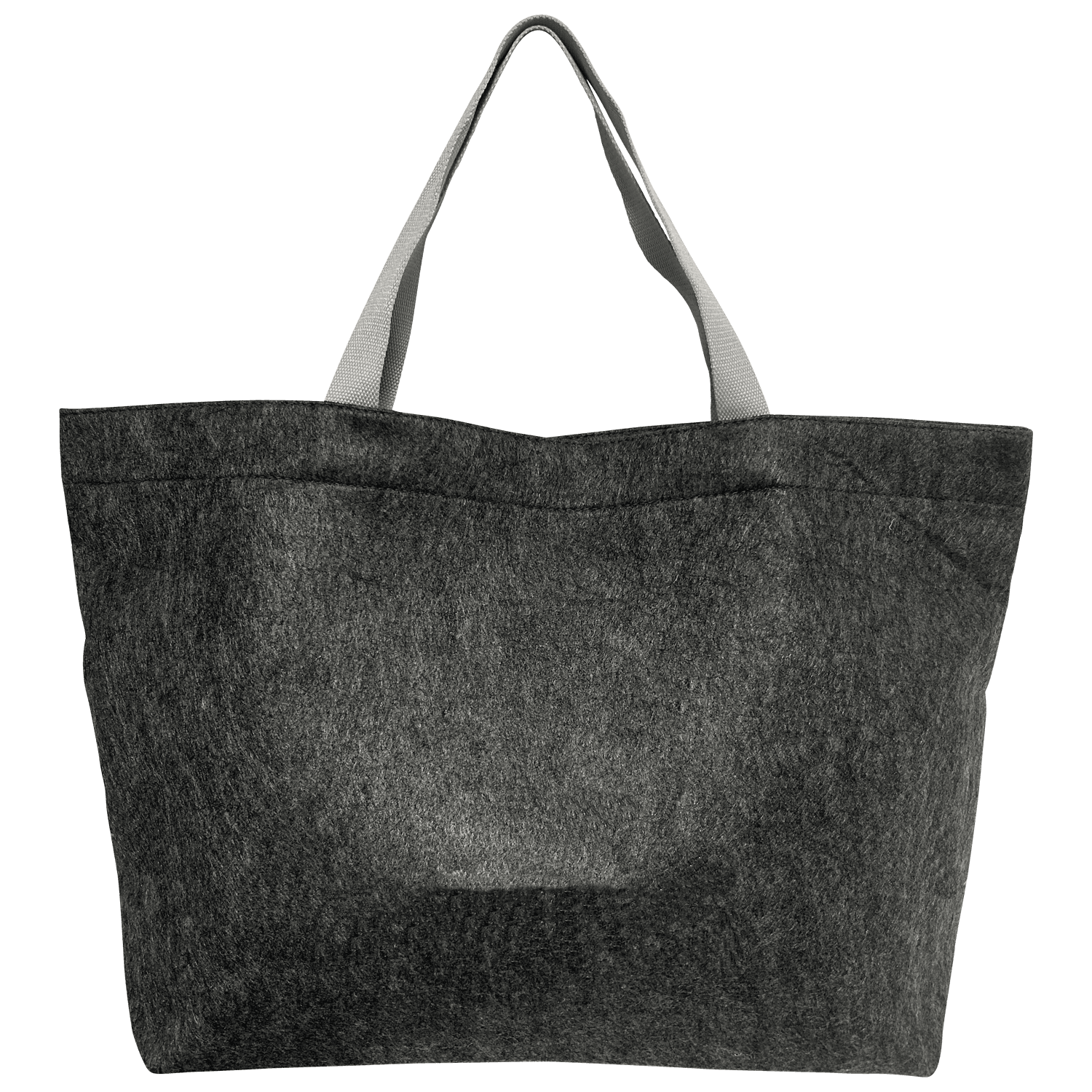 Filztasche dunkelgrau silbergrau